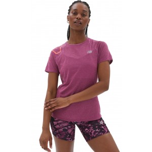New Balance Camiseta Impact Run Short Sleeve Mujer